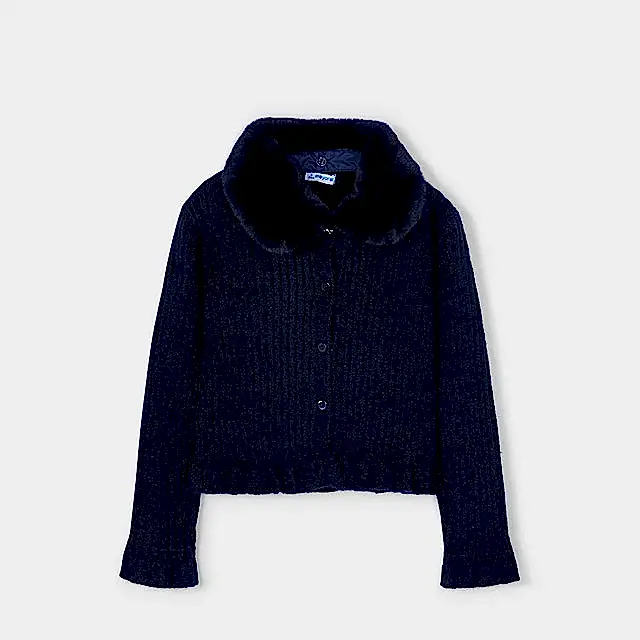 Mayoral Kışlık Kız Örme Hırka Ceket Lacivert