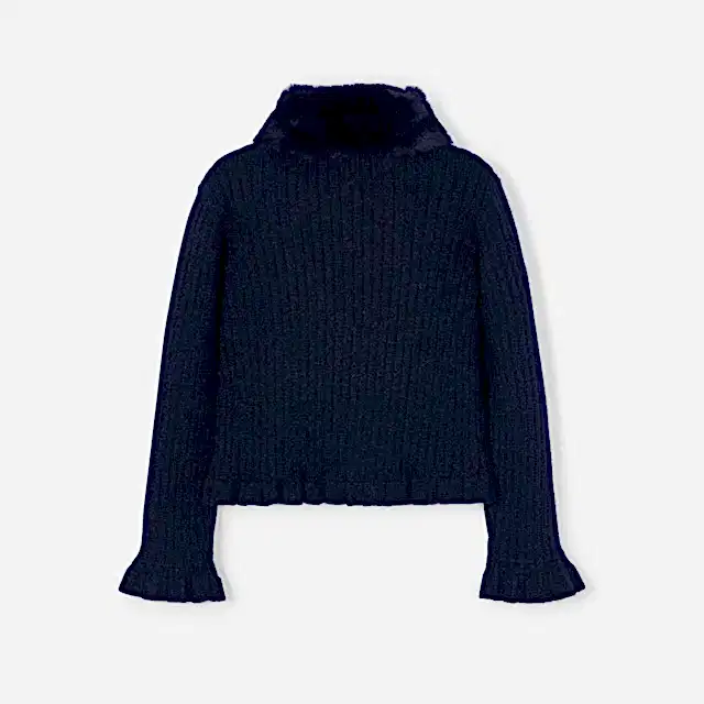 Mayoral Kışlık Kız Örme Hırka Ceket Lacivert