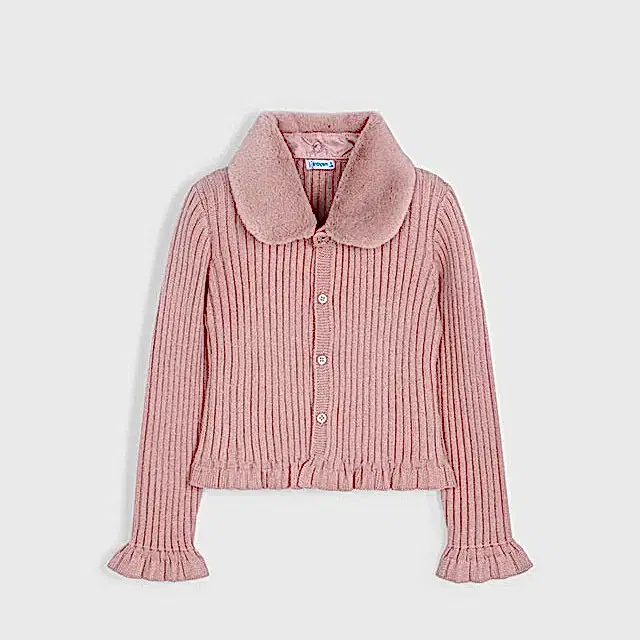Mayoral Kışlık Kız Örme Hırka Ceket Pembe