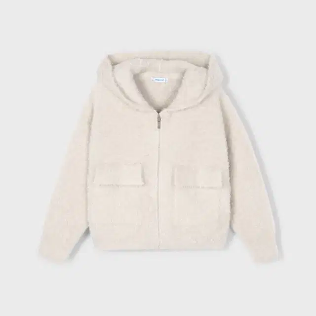 Mayoral Kışlık Kız Örme Kapşonlu Hırka Ceket Bej