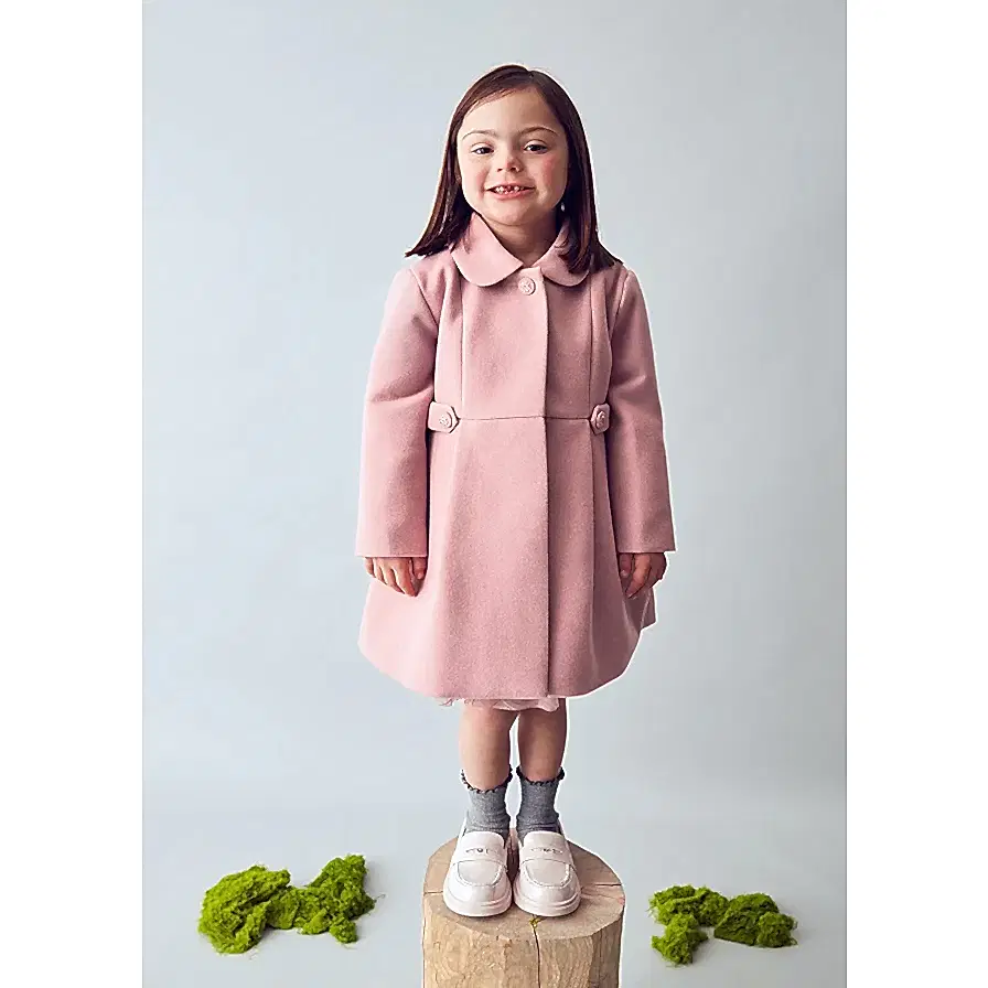 Mayoral Kışlık Kız Kumaş Palto Pembe