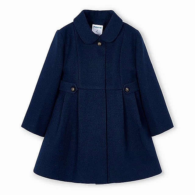 Mayoral Kışlık Kız Kumaş Palto Lacivert