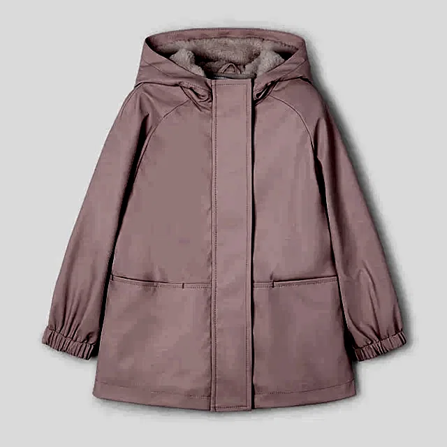 Mayoral Kışlık Kız Uzun Yağmurluk Ceket Pembe