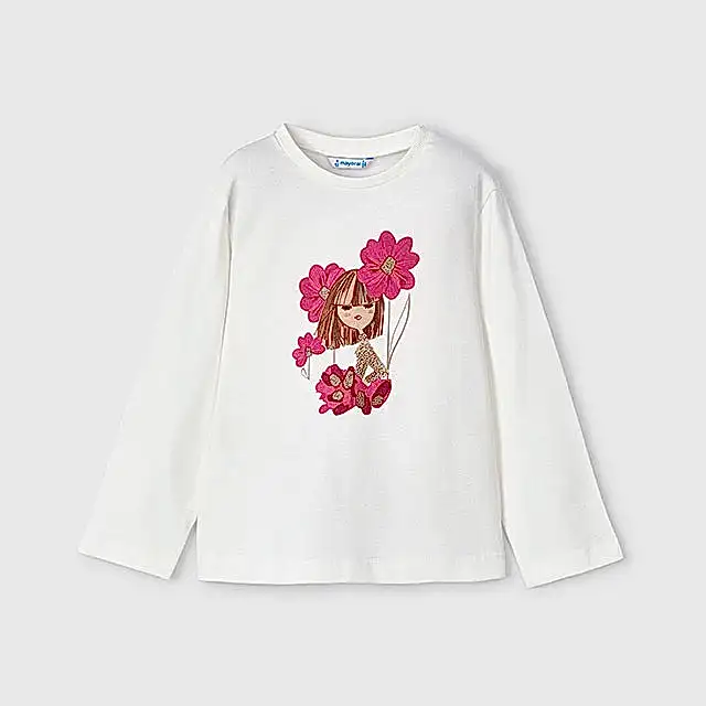 Mayoral Kışlık Kız Uzun Kol T-shirt Tayt Üçlü Set Kırmızı