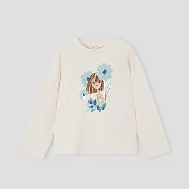 Mayoral Kışlık Kız Uzun Kol T-shirt Tayt Üçlü Set Yeşil