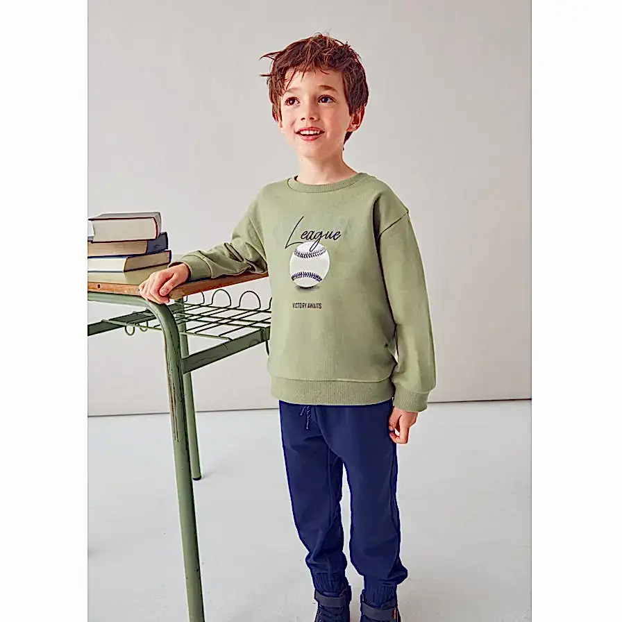 Mayoral Kışlık Erkek Sweatshirt Eşofman Set Yeşil