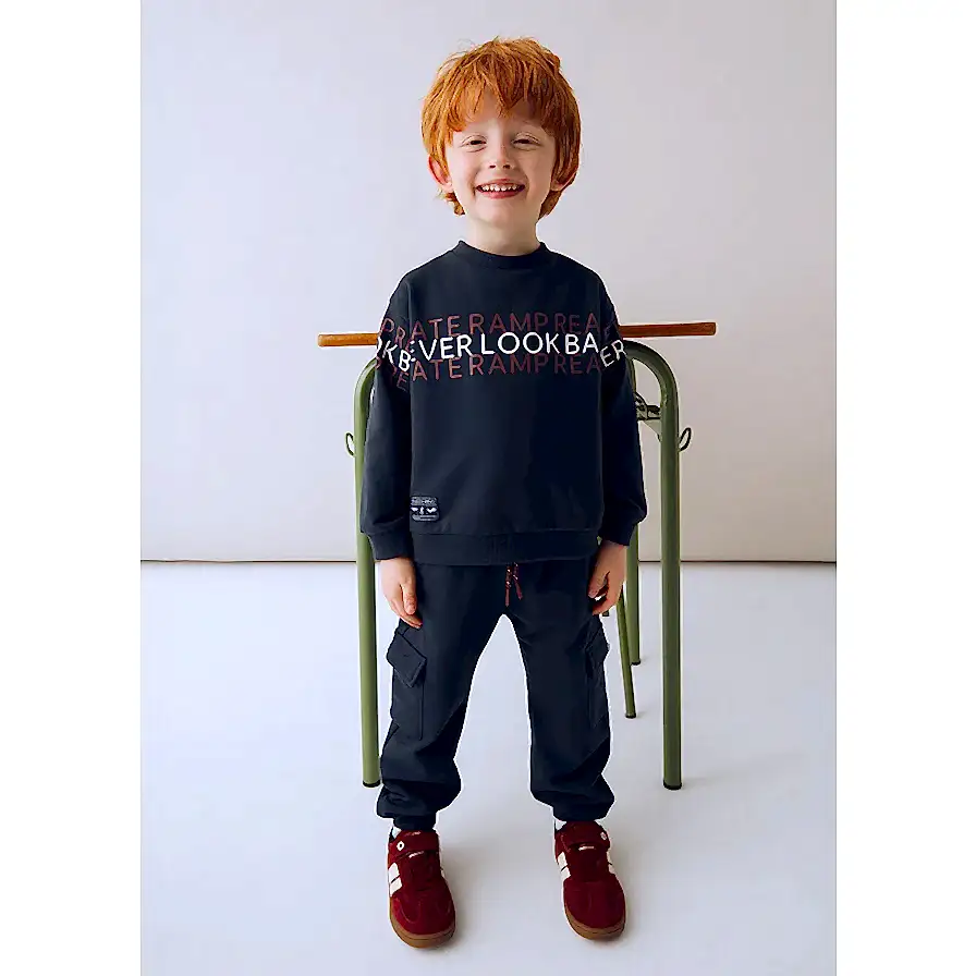 Mayoral Kışlık Erkek Sweatshirt Eşofman Set Lacivert