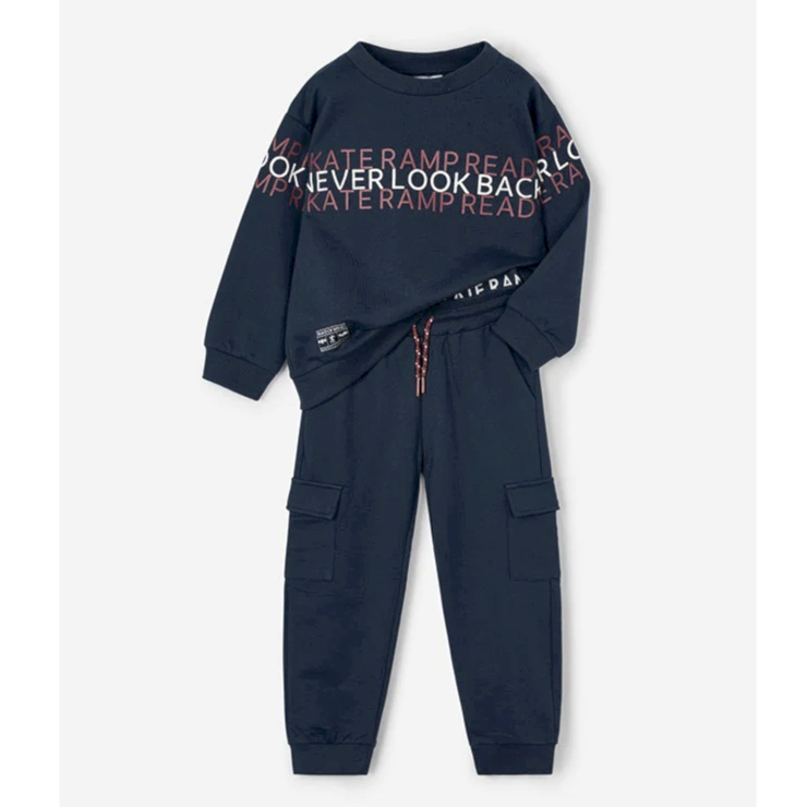 Mayoral Kışlık Erkek Sweatshirt Eşofman Set Lacivert