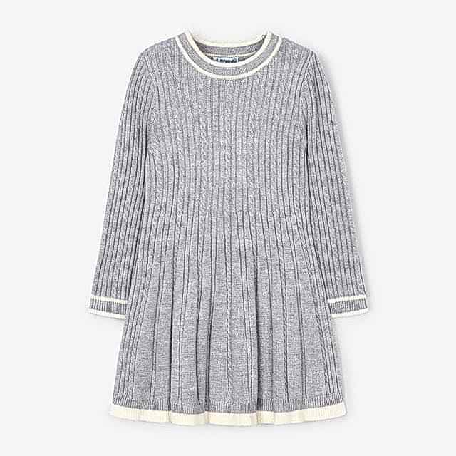 Mayoral Kışlık Kız Örme Elbise Gri