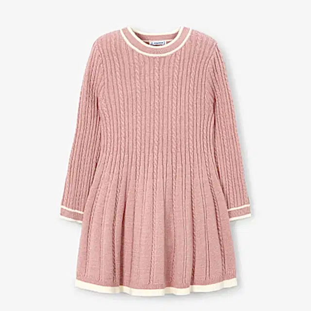 Mayoral Kışlık Kız Örme Elbise Pembe