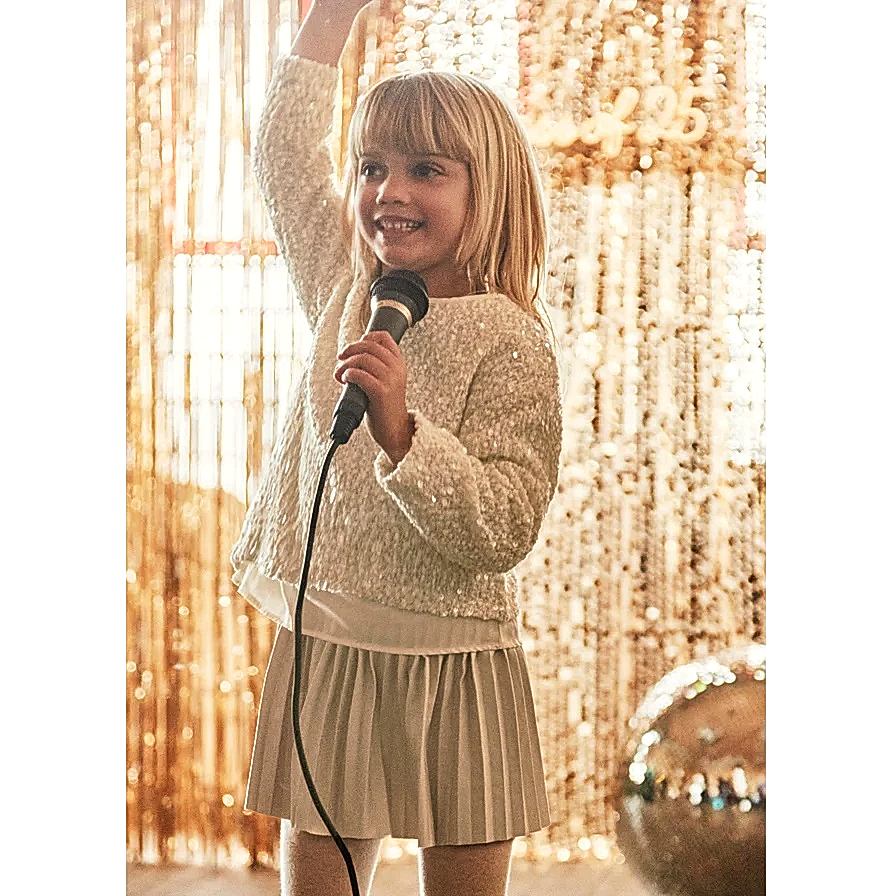 Mayoral Kışlık Kız Elbise Bej