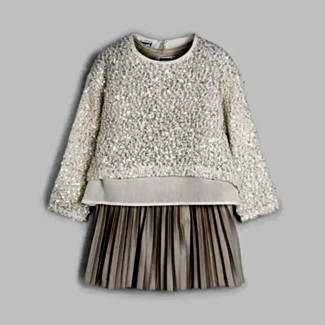 Mayoral Kışlık Kız Elbise Bej