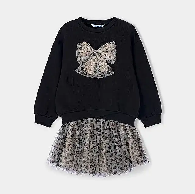 Mayoral Kışlık Kız Bluz Etek Set Siyah