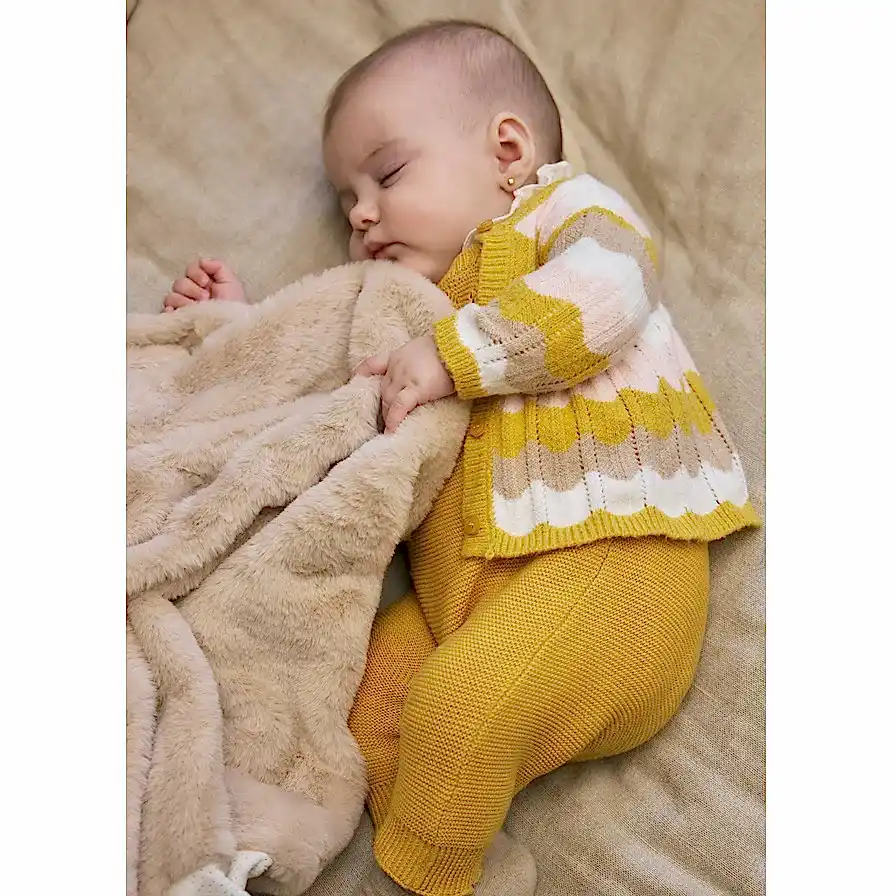 Mayoral Kışlık Bebek Kürklü Battaniye Bej