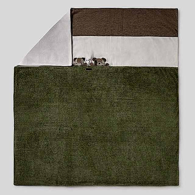 Mayoral Kışlık Bebek Kadife Battaniye Yeşil