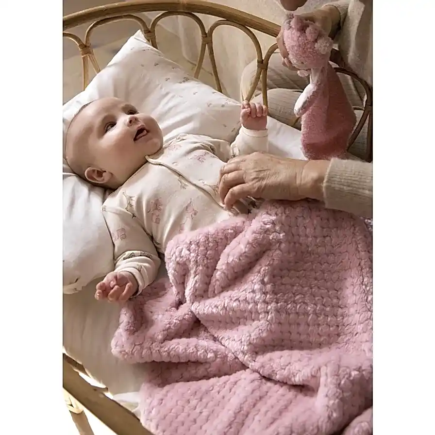 Mayoral Kışlık Bebek Kürklü Battaniye Pembe