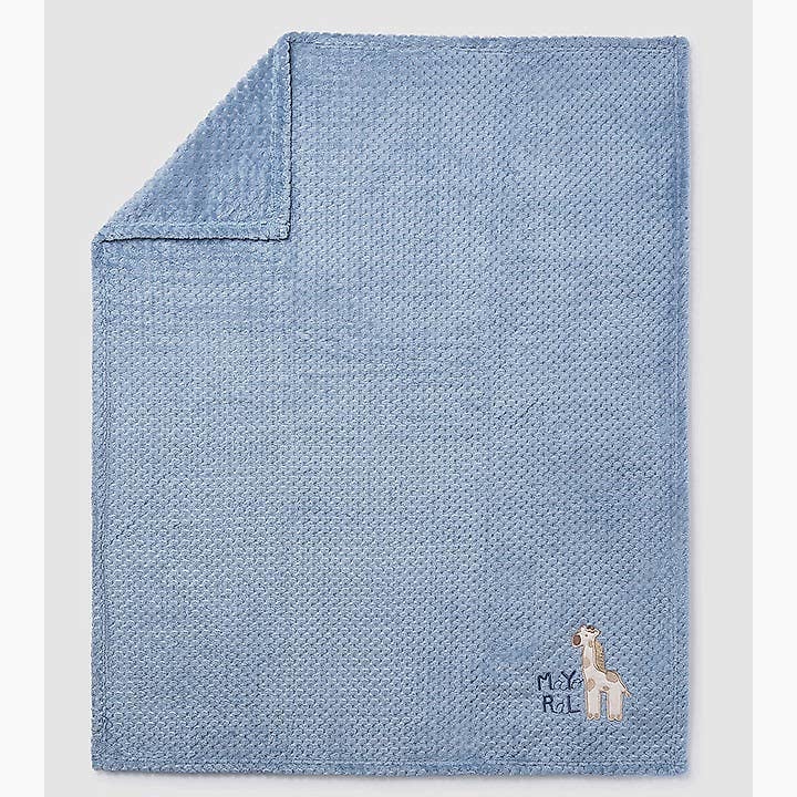 Mayoral Kışlık Bebek Kürklü Battaniye Mavi
