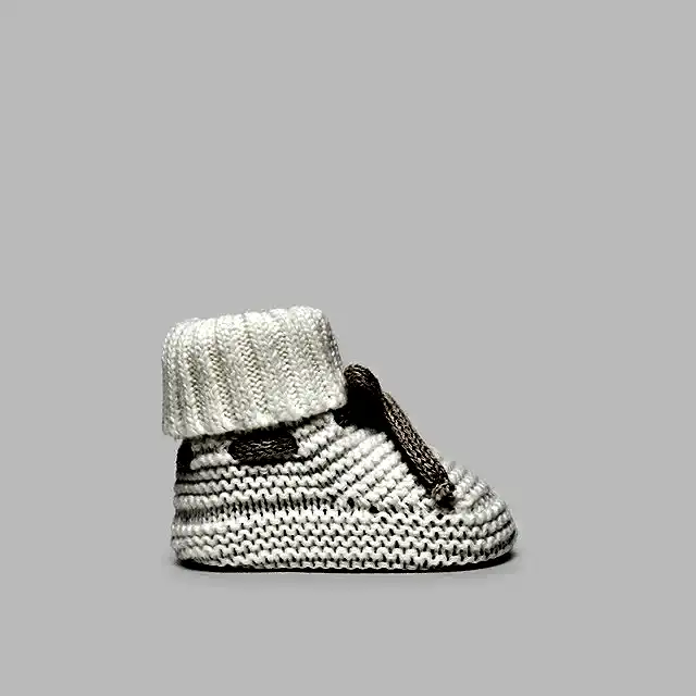 Mayoral Kışlık Bebek Örme Patik Ekru
