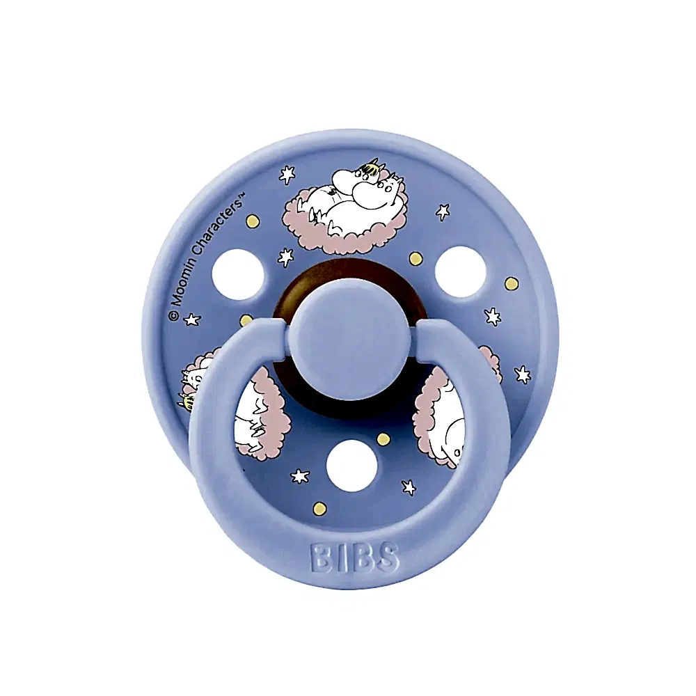 Bibs x Moomin Colour Dreaming Friends Hush Kauçuk Emzik 0-6 Ay Mavi