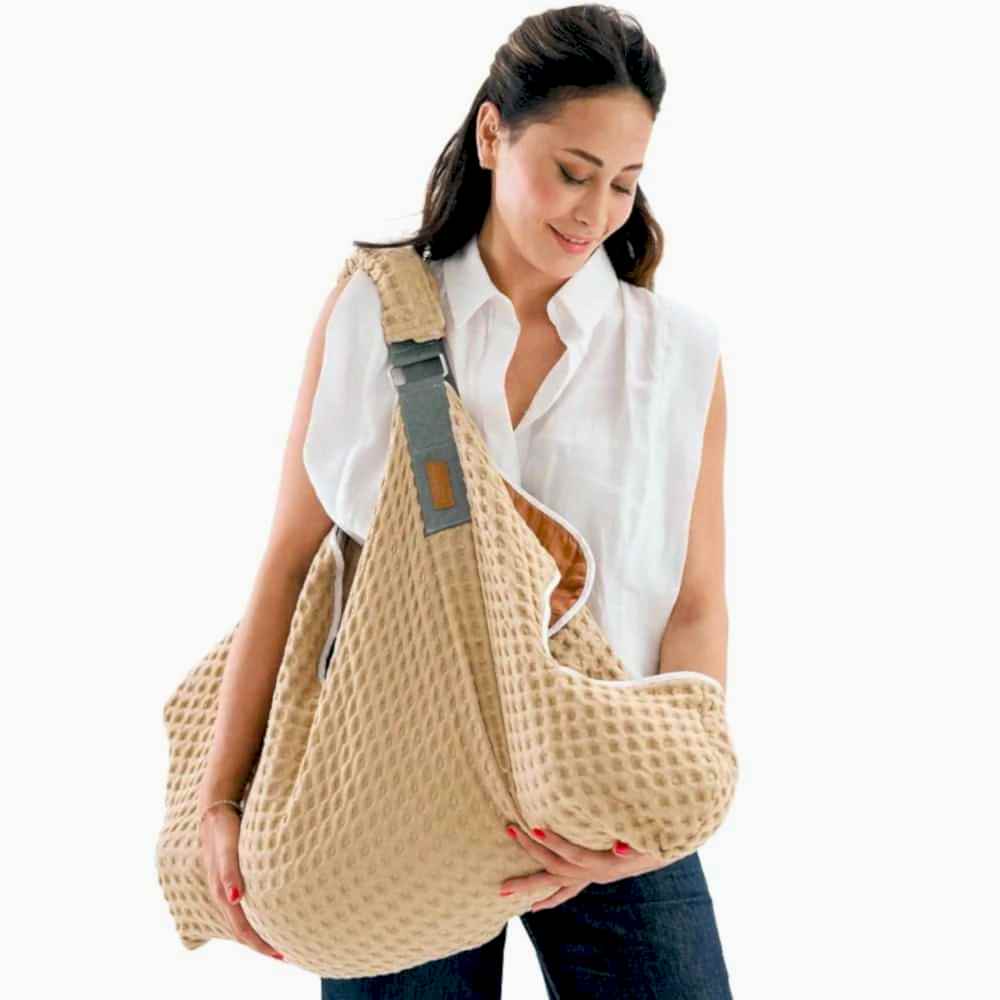 Miniboni Mininest Bebek Taşıma Çantası Taba