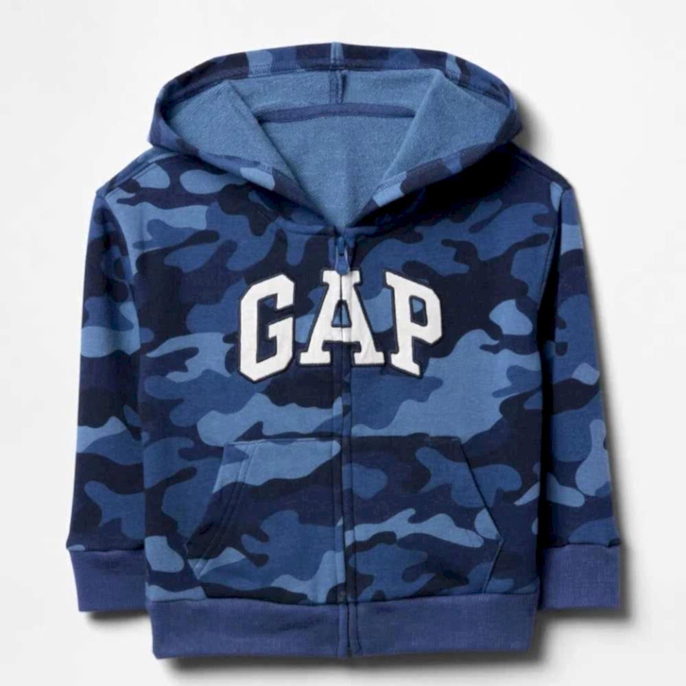 GAP Logolu Erkek Bebek Relaxed Fermuarlı S-Shirt Ceket Lacivert