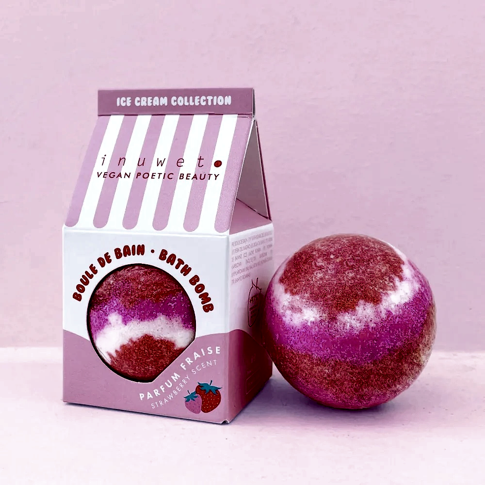 Inuwet Icecream Çilek Banyo Bombası