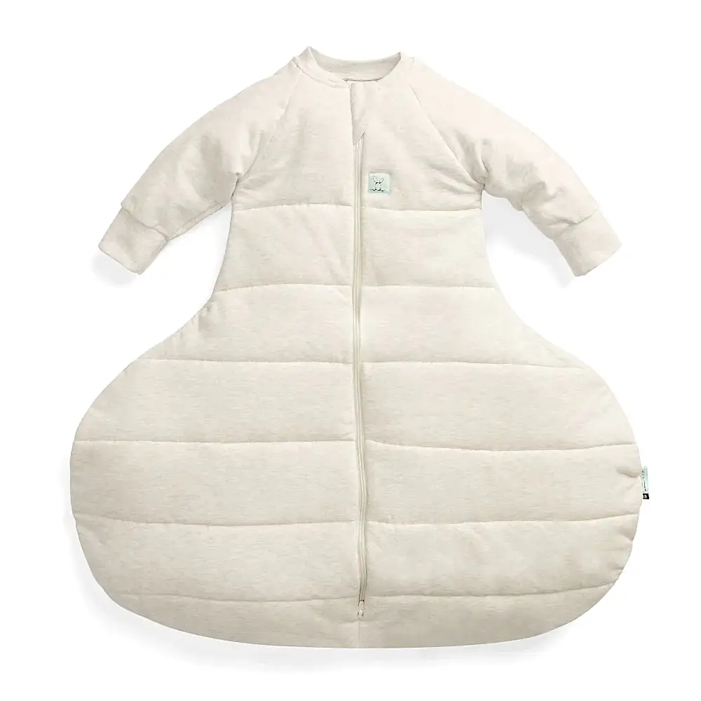 ErgoPouch Organik Pamuklu Kalça Displazya Koşum Uyku Tulumu 3.5 Tog - Oatmeal Marle Ekru