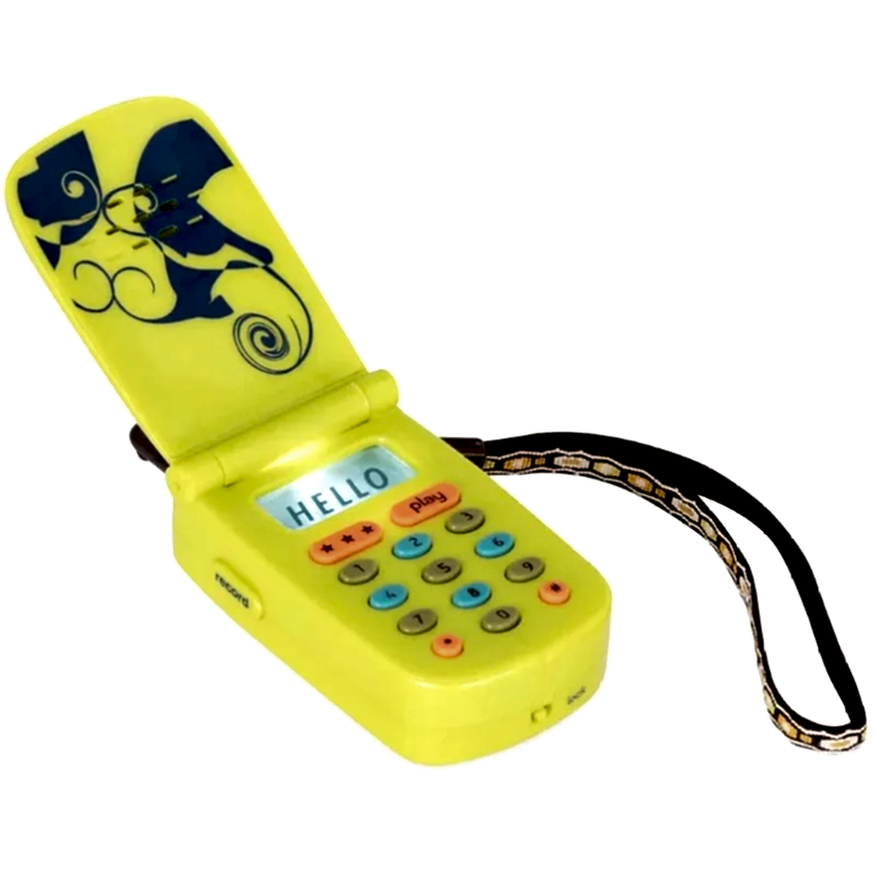 B Toys Hellophone Ses Kayıtlı, Müzikli Telefon - Yeşil