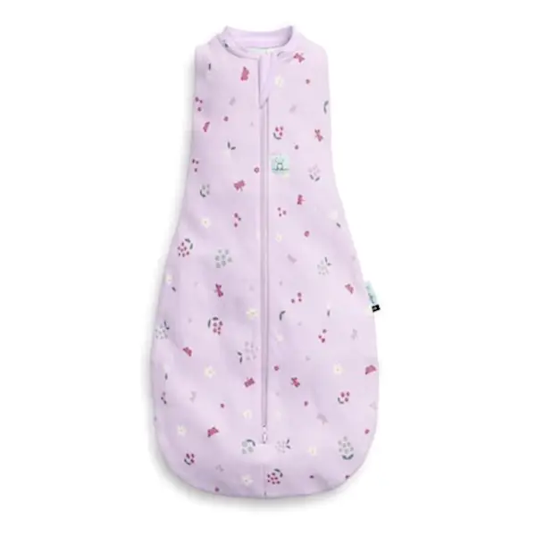 ErgoPouch Organik Pamuklu Kundak 1.0 Tog - Butterfly Garden Lila
