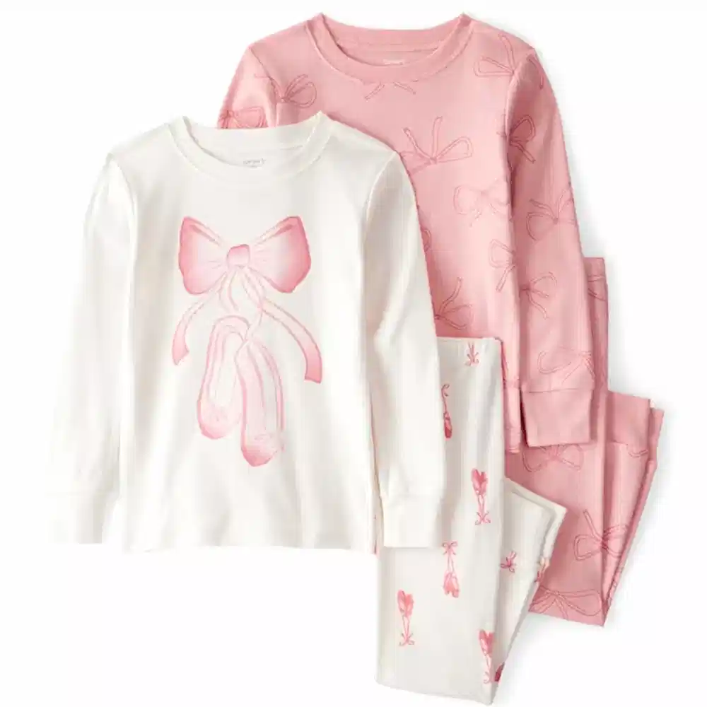 Carter's Kız Çocuk Pijama Seti Ekru