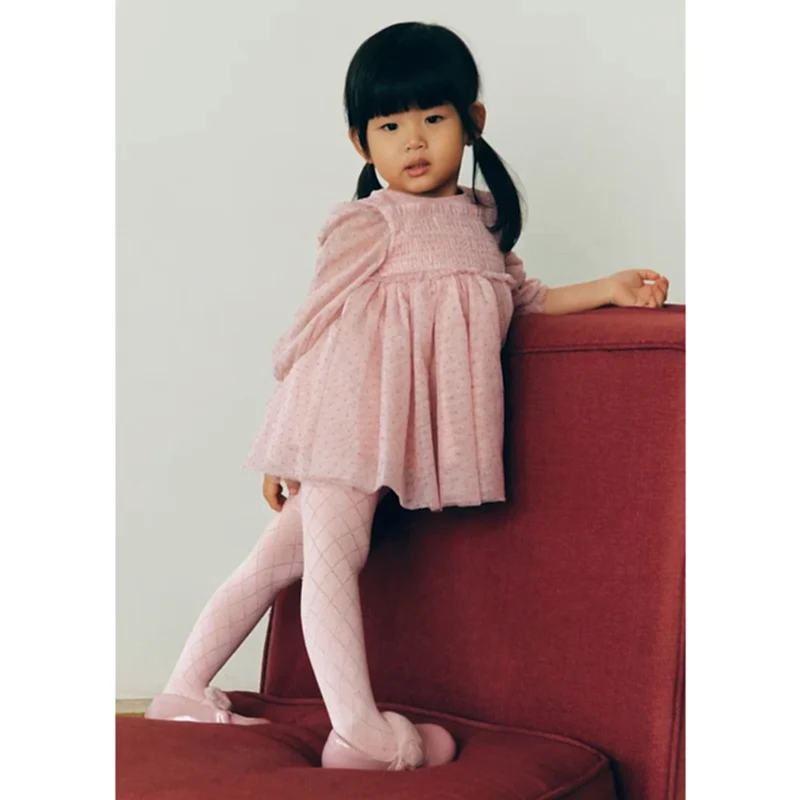 Abel & Lula Kışlık Kız Bebek Elbise Pembe