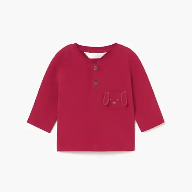 Mayoral Kışlık Erkek Bebek Uzun Kol T-shirt 2'li Set Kırmızı