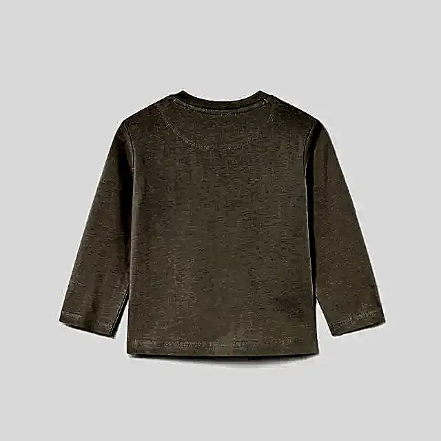 Mayoral Kışlık Erkek Bebek Uzun Kol T-shirt Bej