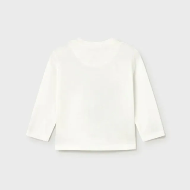 Mayoral Kışlık Erkek Bebek Uzun Kol T-shirt Ekru