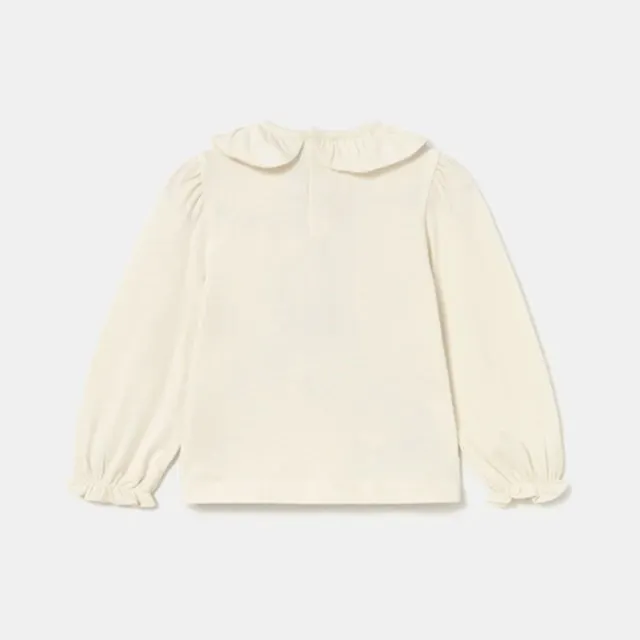 Mayoral Kışlık Kız Bebek Uzun Kol T-shirt Ekru