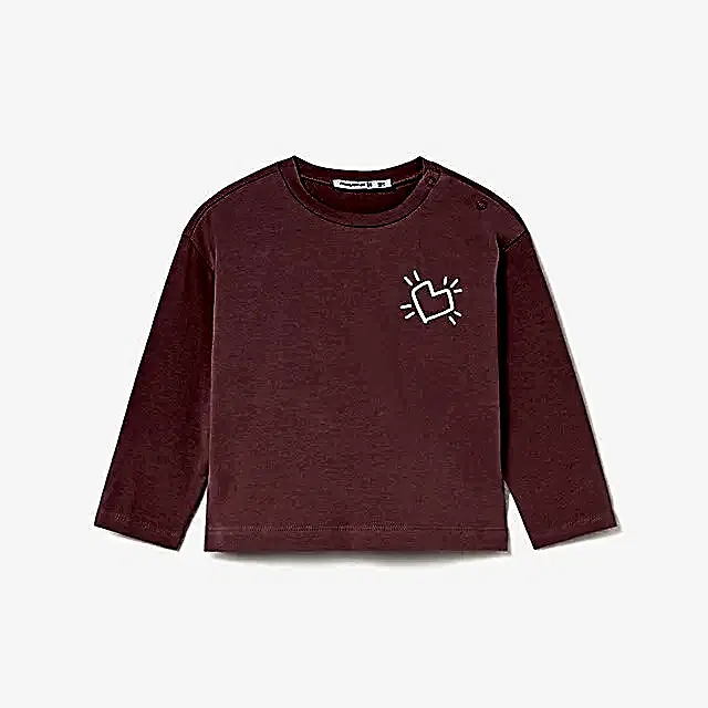 Mayoral Kışlık Kız Bebek Uzun Kol T-shirt Pembe