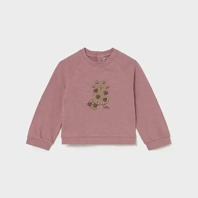 Mayoral Kışlık Kız Bebek Uzun Kol Sweatshirt Pembe
