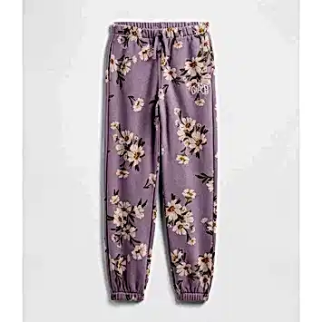 GAP Logolu Kışlık Kız Çocuk Jogger Eşofman Altı Mor