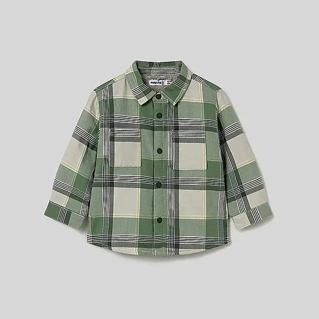 Mayoral Kışlık Erkek Bebek Ekose Gömlek Yeşil