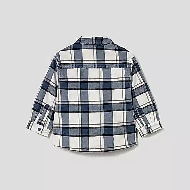 Mayoral Kışlık Erkek Bebek Ekose Gömlek Mavi