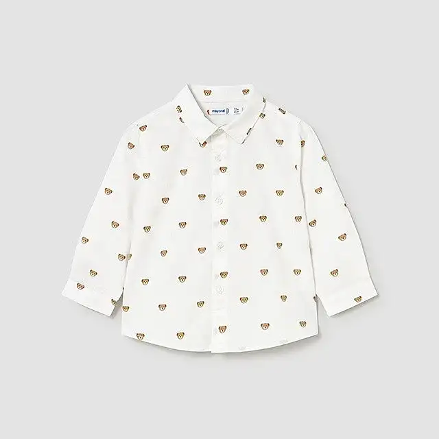 Mayoral Kışlık Erkek Bebek Uzun Kol Gömlek Ekru