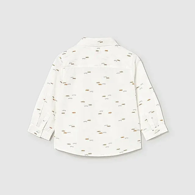 Mayoral Kışlık Erkek Bebek Uzun Kol Gömlek Ekru