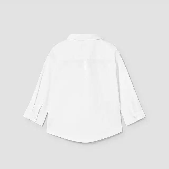 Mayoral Kışlık Erkek Bebek Uzun Kol Papyonlu Gömlek Ekru