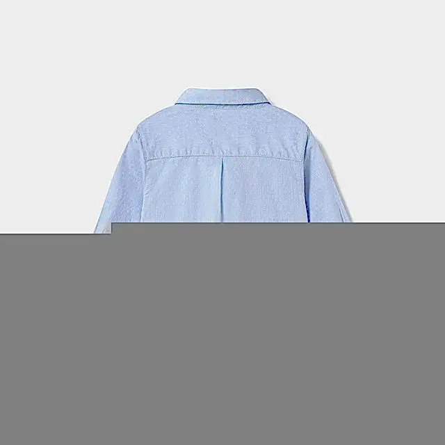 Mayoral Kışlık Erkek Bebek Uzun Kol Papyonlu Gömlek Mavi