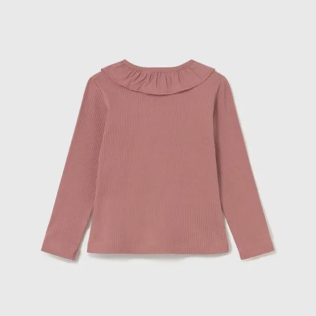 Mayoral Kışlık Kız Bebek Uzun Kol T-shirt Kahverengi