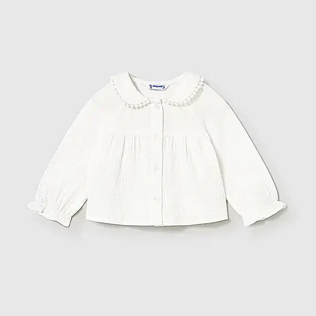 Mayoral Kışlık Kız Bebek Uzun Kol Bluz Ekru