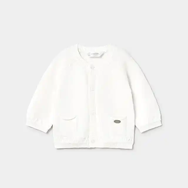 Mayoral Kışlık Erkek Bebek Örme Ceket Ekru