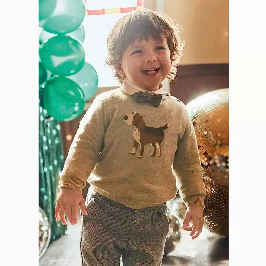 Mayoral Kışlık Erkek Bebek Örme Kazak Bej