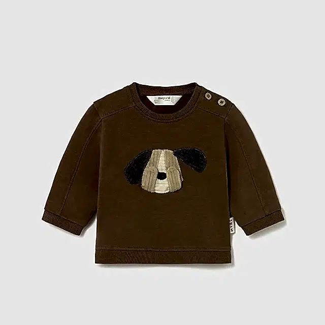 Mayoral Kışlık Erkek Bebek Sweatshirt Kahverengi