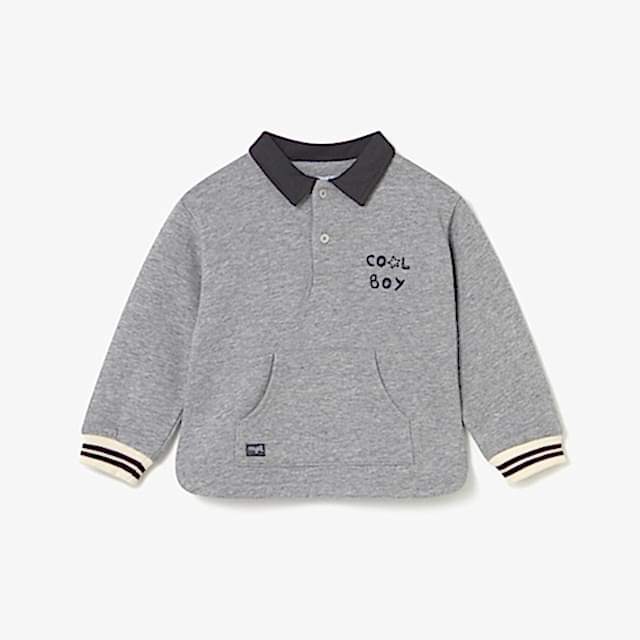 Mayoral Kışlık Erkek Bebek Polo Yaka Sweatshirt Gri